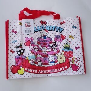 Sanrio Hello Kitty 50th Anniversary Reusable Tote Bag